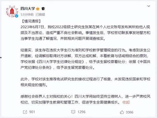川大事件最新爆料新闻视频,视频揭露惊人内幕，真相大白！
